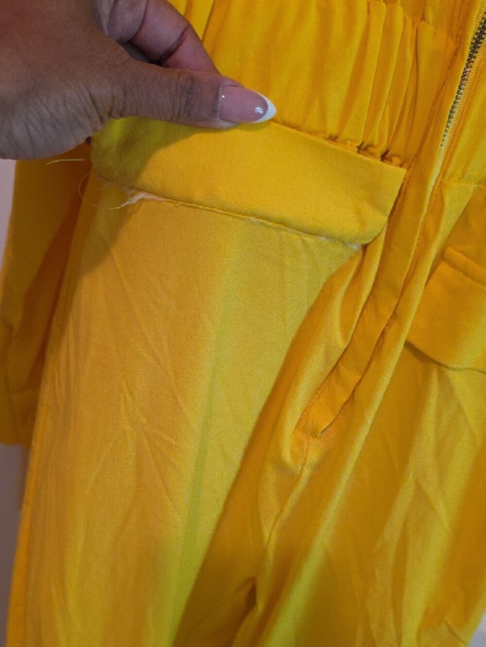 Yellow Women's Utility Jumpsuit - Picture 5 of 8